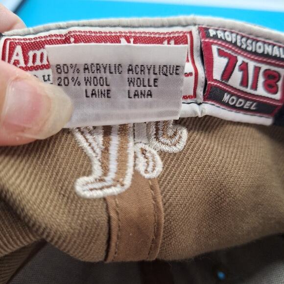 Oakland Athletics Cooperstown Collection Paneled Light Brown Fitted 7 1/8 Hat - Picture 8 of 8